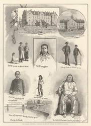 Das Haskell-Institut, ein Ausbildungscollege für Indianer, in Lawrence, Kansas