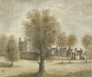 Drayton Bassett - "Drayton Manor": Aquarell, 1789-1793