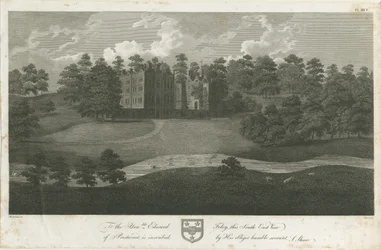 Prestwood Hall: Gravur, undatiert [1762-1802]