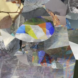 Abstrakte Fischcollage