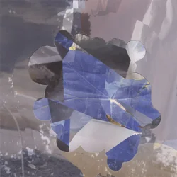 Blaues geometrisches Abstrakt