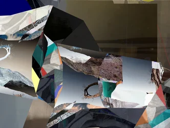 Fragmentierte Landschaft Abstrakt