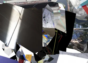 Fragmentierte Lichtcollage