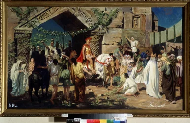 Alexander der Große besucht Jerusalem