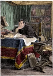 Porträt von Niccolo Machiavelli (1469-1527) (Gravur)