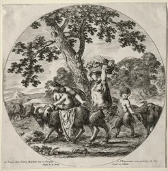 Eine Satyrfamilie auf Reisen