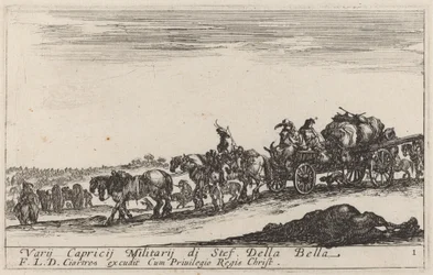 Gepäckzug, ca. 1641