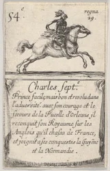 Charles Sept.-e Prince facile..., aus dem Spiel der Könige von Frankreich Jeu des Rois de Fr..., 1644