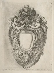 Sammlung verschiedener Capricen und neuer Entwürfe von Kartuschen und Ornamenten: Nr. 3
