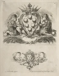 Sammlung verschiedener Capricen und neuer Entwürfe von Kartuschen und Ornamenten: Nr. 6