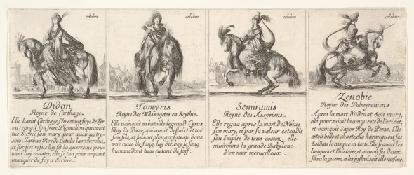 Didon, Tomyris, Semiramis und Zenobie, aus 