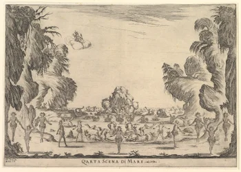 Vierte Szene, das Meer, aus Die Hochzeit der Götter Le nozze degli Dei, 1637