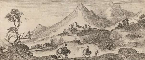 Landschaft mit Schloss, 1641