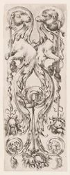 Teller, aus Ornamenti o Grottesche (Ornamente oder Grotesken)