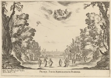 Erste Szene darstellend Florenz, 1637