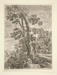 Der Fischer, aus der Serie Vier große Landschaften