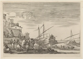 Ansicht mehrerer Häuser am Hafen