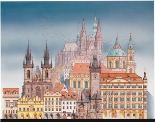 Prager Gebäude, ca. 1900-2023