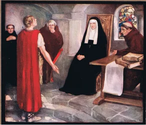 Caedmon vor der Heiligen Hilda
