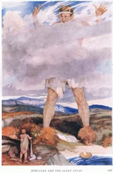 Herkules und der Riese Atlas