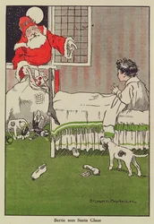 Bertie sieht den Weihnachtsmann, Buchillustration