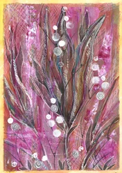 Lebhafte magentafarbene Botanicals