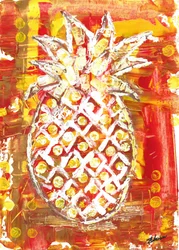 Lebhafte Tropische Ananas