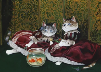 Illustration aus Cats Galore! A Compendium of Cultured Cats (veröff. 2015)