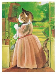 Illustration aus Pre-Raphaelite Cats (veröff. 1999)