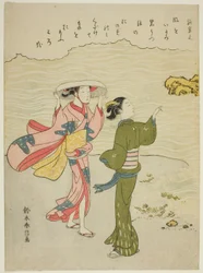 Minamoto no Shigeyuki, aus einer unbetitelten Serie von Sechsunddreißig Unsterblichen Dichtern