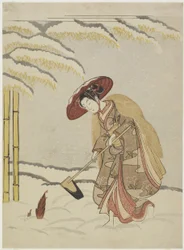 Mitate von Meng Zong, einer der vierundzwanzig Vorbilder der kindlichen Pietät, nach 1765