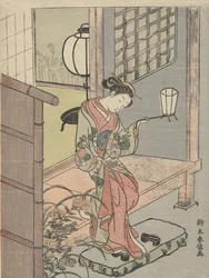 Junge Frau mit Laterne, 1765-70