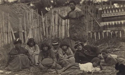 Im Pawhakiro Pa, Hawkes Bay, Neuseeland, ca. 1865