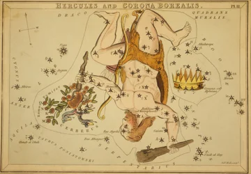 Herkules und Corona Borealis, Illustration aus 