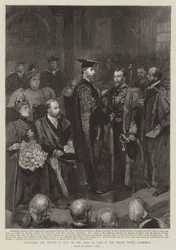 Verleihung des LLD-Grades an den Herzog von York im Senatshaus, Cambridge