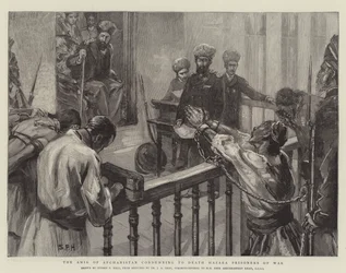 Der Amir von Afghanistan verurteilt Hazara-Kriegsgefangene zum Tode