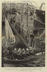 Der Prinz und die Prinzessin von Wales in Dänemark, L