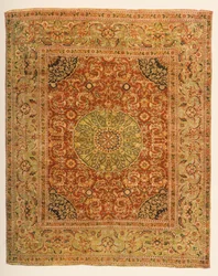 Medallion-Teppich aus Damaskus