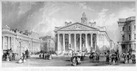 Royal Exchange, City of London, ca. 1850