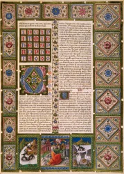 Incipit aus dem zweiten Buch der Makkabäer, aus Band II der Bibel von Borso d