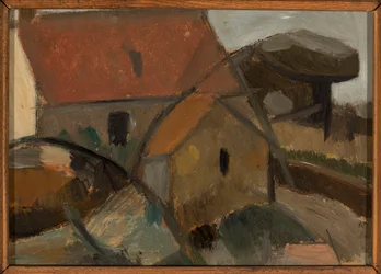 Häuschen mit rotem Dach