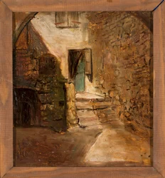 Fragment eines alten Hauses