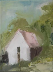 Friedliche Land-Scheune