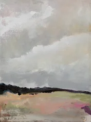Gelassene wolkige Landschaft