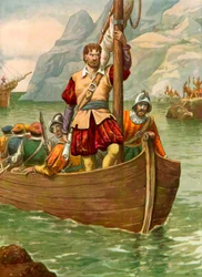 Giovanni da Verrazzano am Hudson River