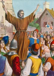 Peter der Einsiedler predigt