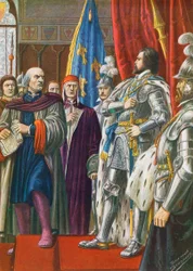 Pier Capponi weist den Botschafter von Karl VIII. zurecht