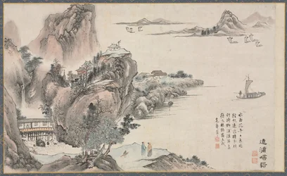 Eine der acht Ansichten der Xiao- und Xiang-Flüsse