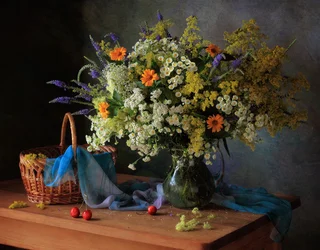 Lebendige Sommer-Wildblumen