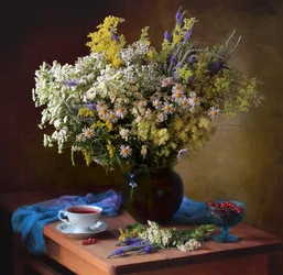 Wildblumen Sommer Stillleben